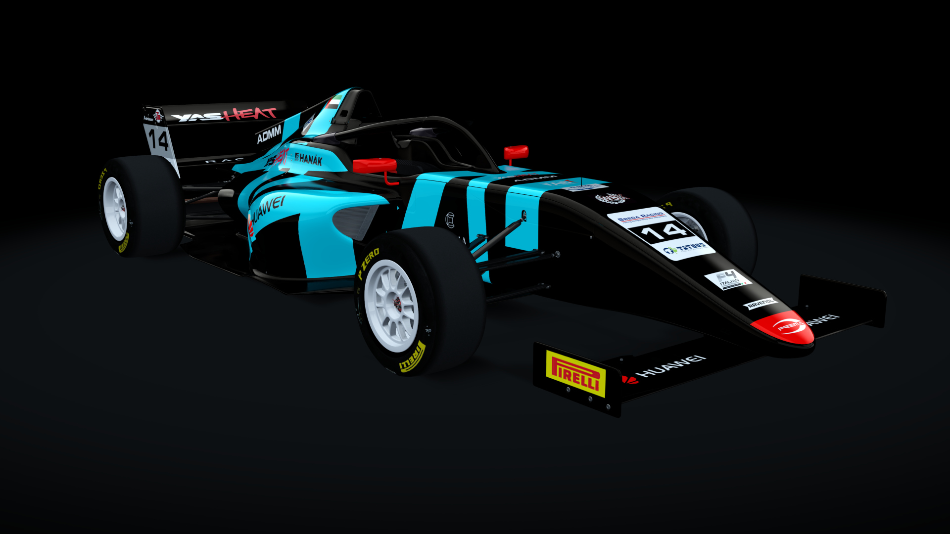 Tatuus T-421, skin 2023ITAF4 14 Rashid Al Dhaheri