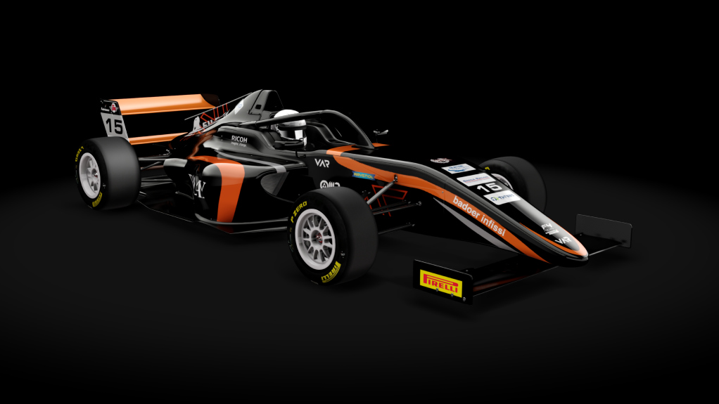 Tatuus T-421, skin 2023ITAF4 15 Brando Badoer