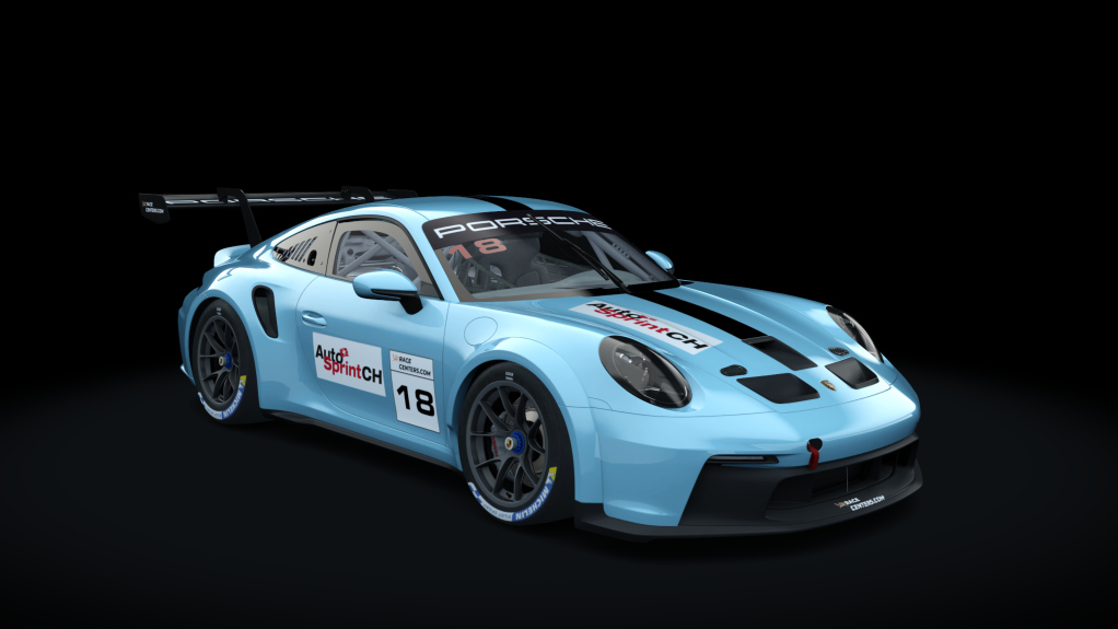 Porsche 911 GT3 Cup 2021, skin 18_cup_hellblau_schwarz