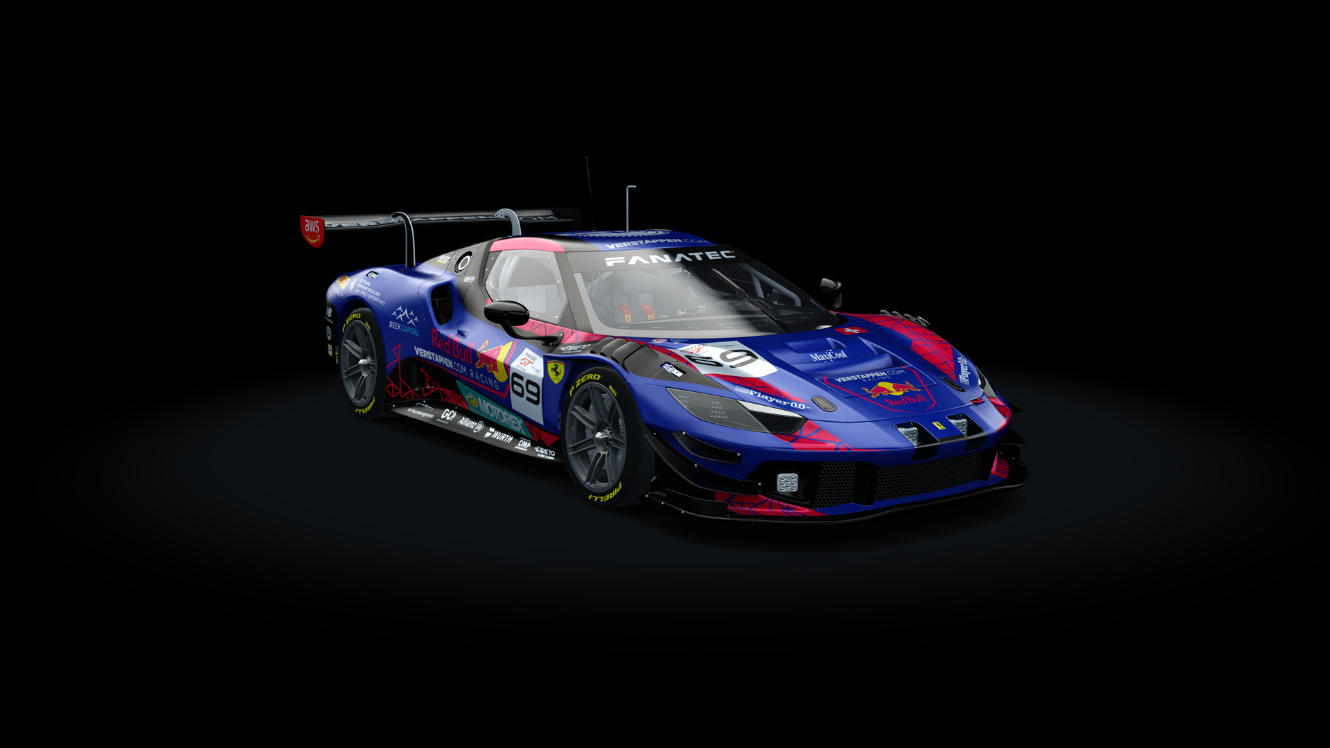 RCC Ferrari 296 GT3 2023 balanced, skin 2023 GT3 Emil Frey Sporting 69
