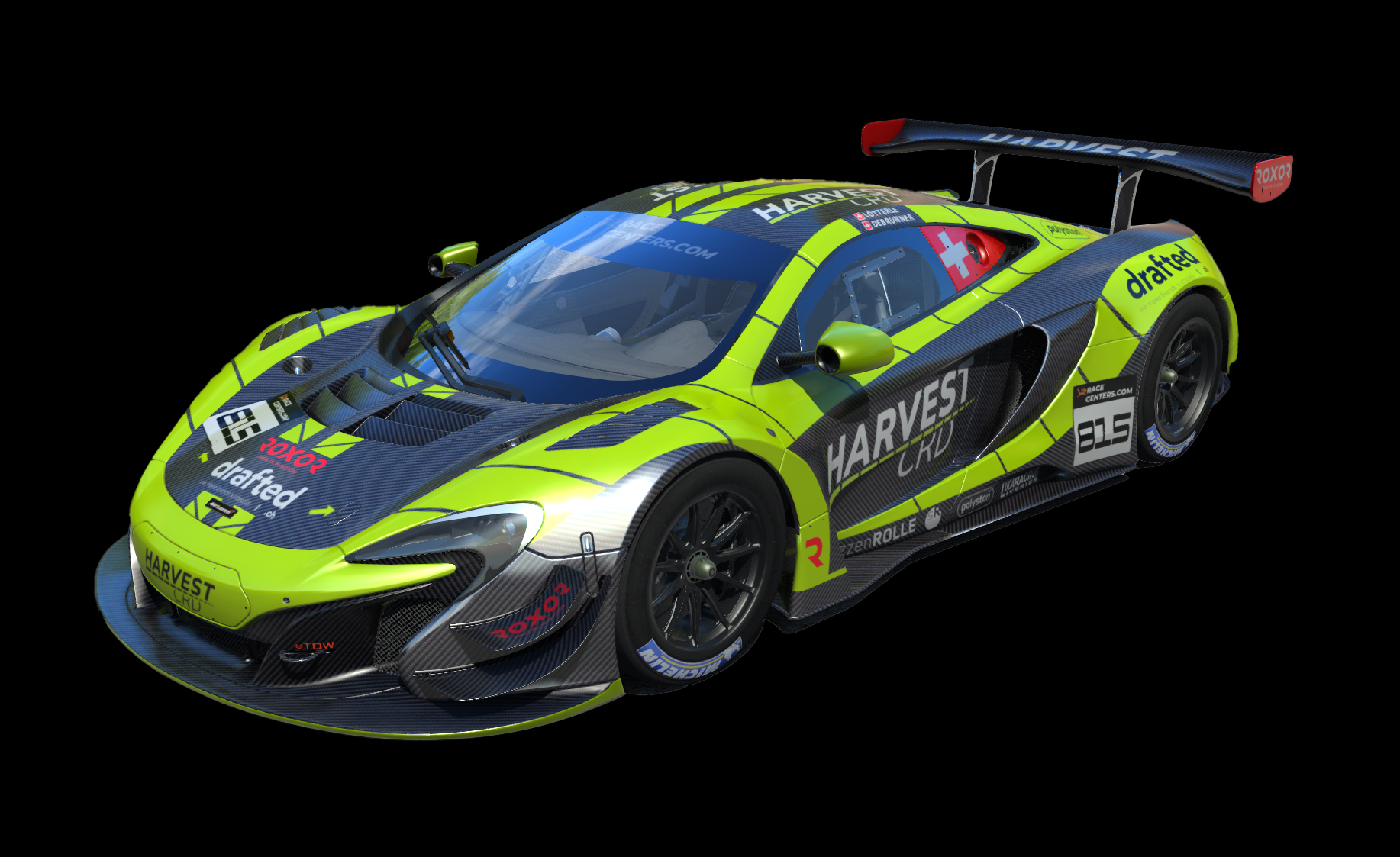 McLaren 650S GT3 BALANCED, skin Harvest CRD Racing Team