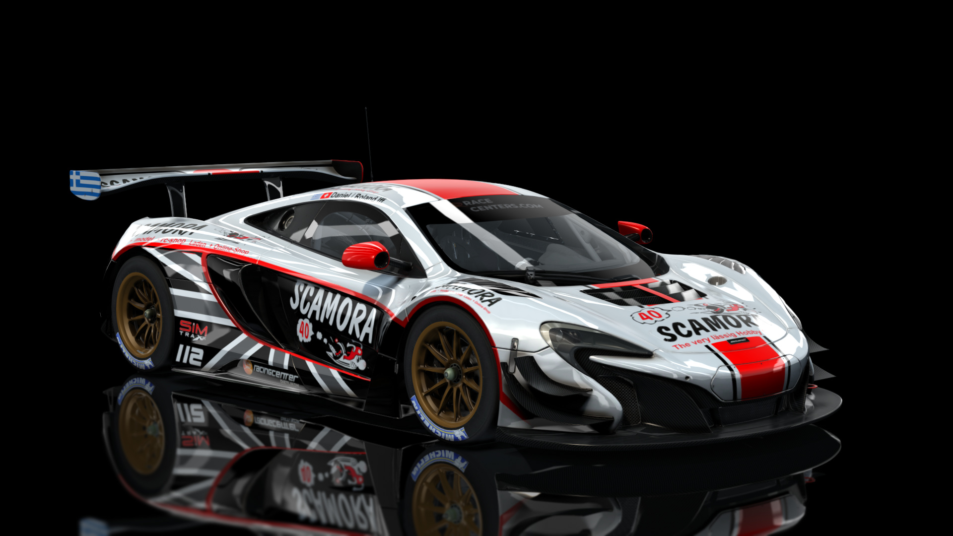 Scamora Rct McLaren 650S GT3 BALANCED, skin SCAMORA RCT
