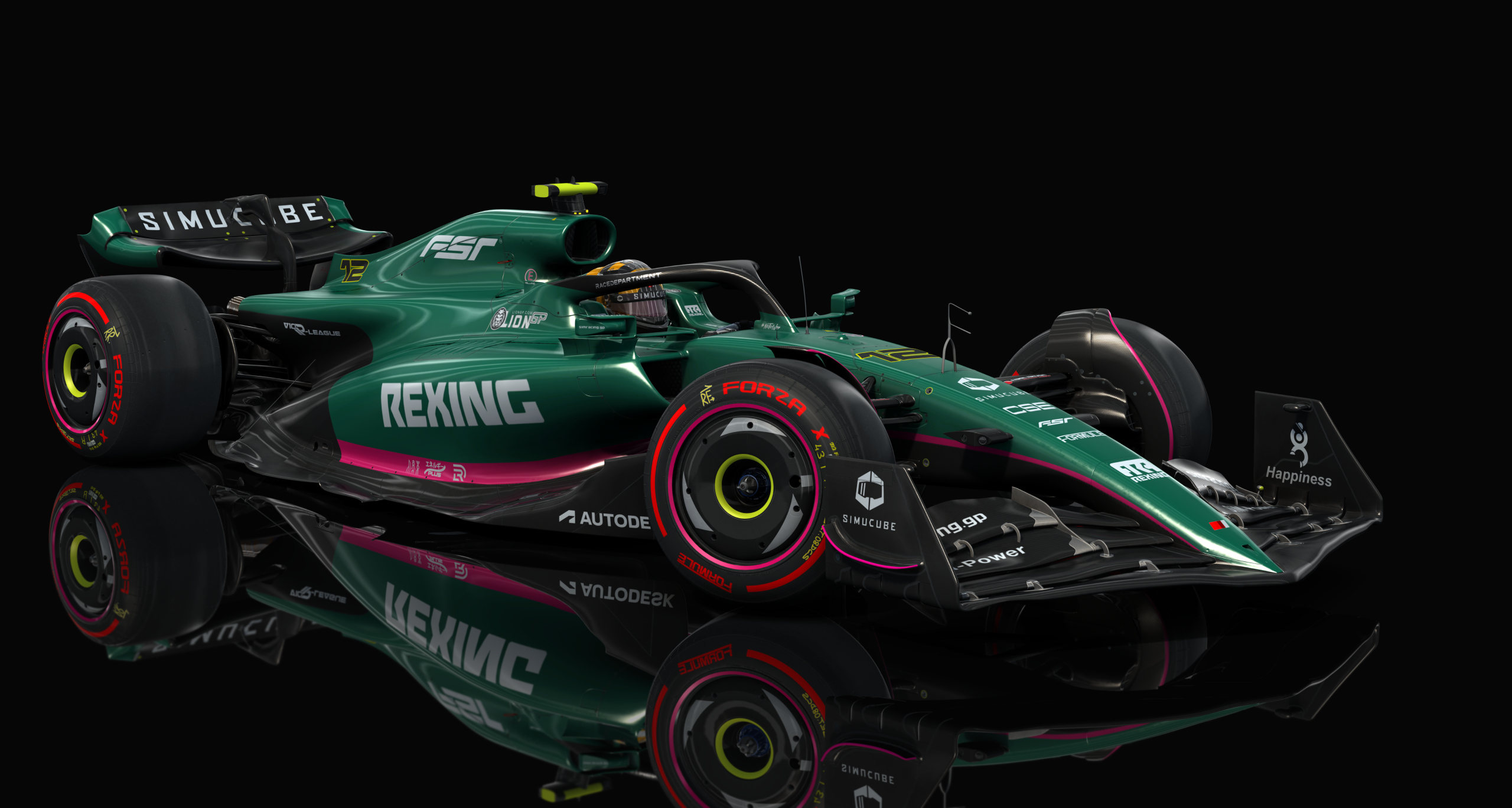 Formula Hybrid 2022, skin 06_green_stone_12